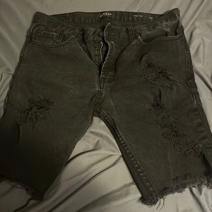 Pacsun ripped jean shorts